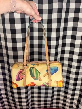 Dooney & Bourke Ice Cream Bars Popsicle Signature Barrel Satchel Bag Vintage